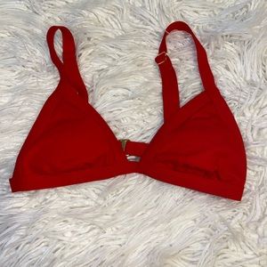 Red bikini top
